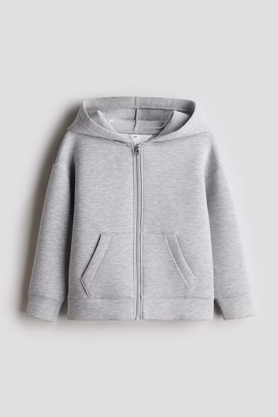 Пальто из неопрена с капюшоном и молнией