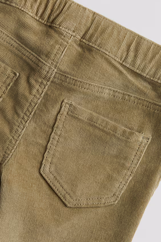 Брюки skinny fit из вельвета