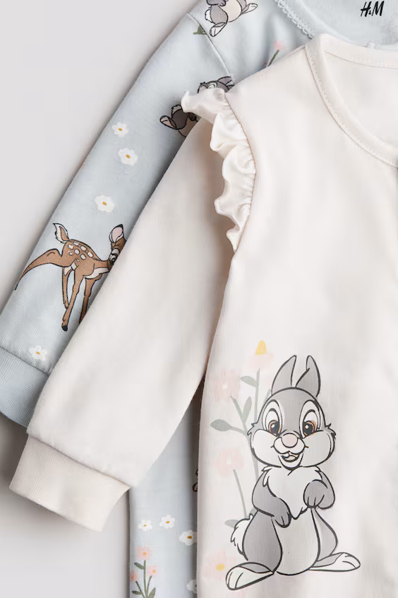 Набор из 2 пижам в принт