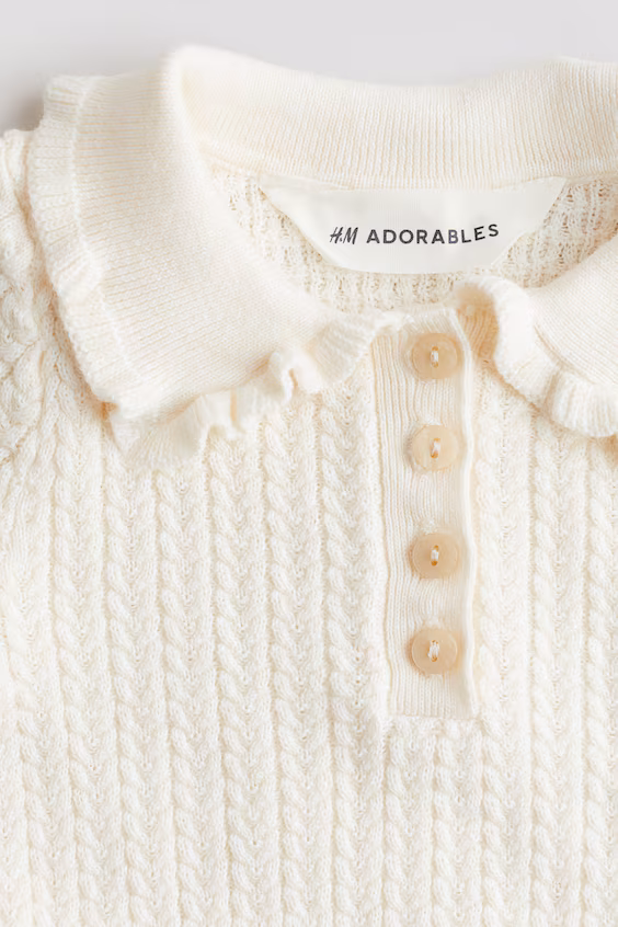 Свитер из вязаного хлопка