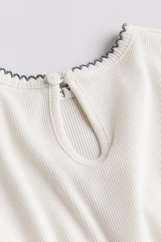 Свитер из джерси в рубчик