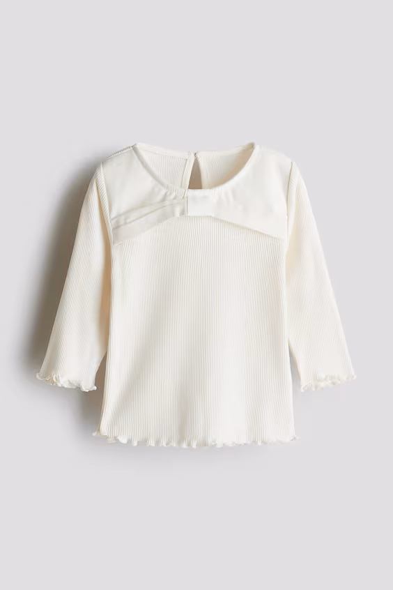 Джерси свитер с бантом