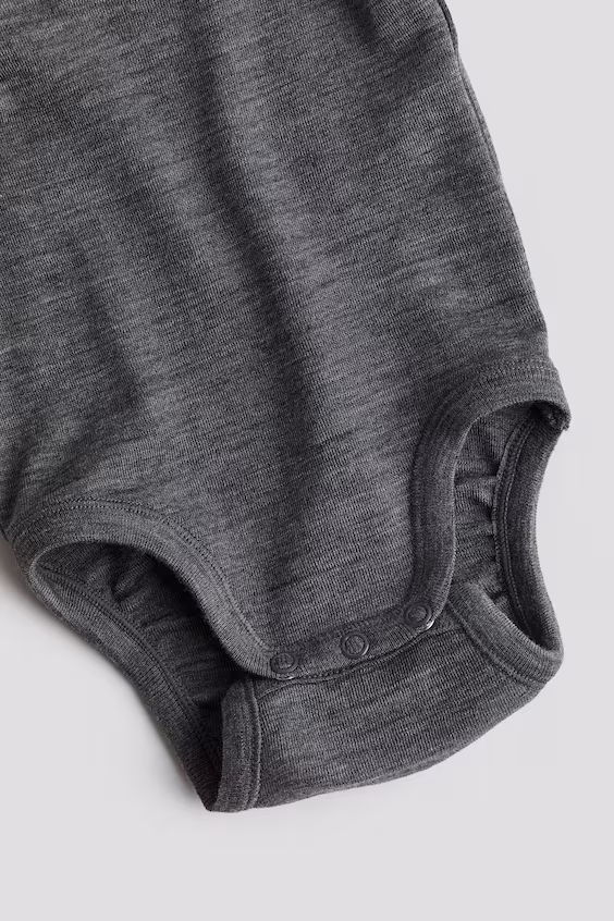 Джемпер-боди из шерстяной джерси h&m