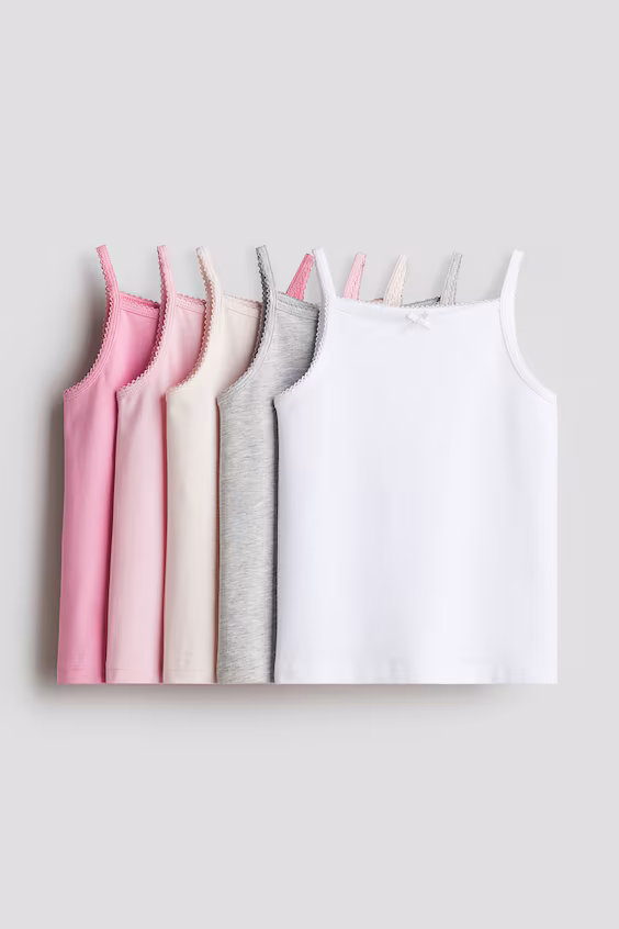 Топы из джерси, упаковка из 5 штук