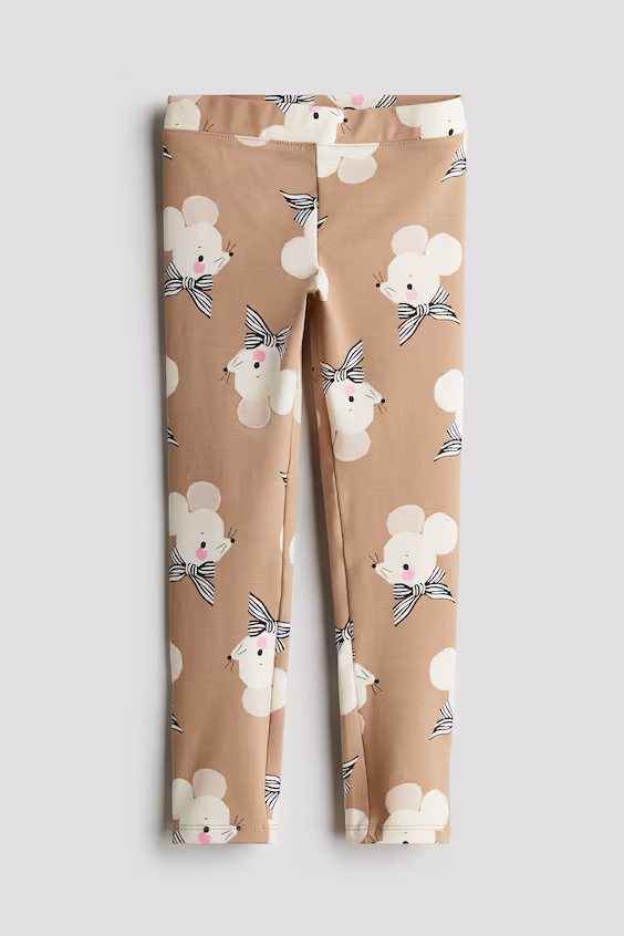 Леггинсы из джерси с принтом