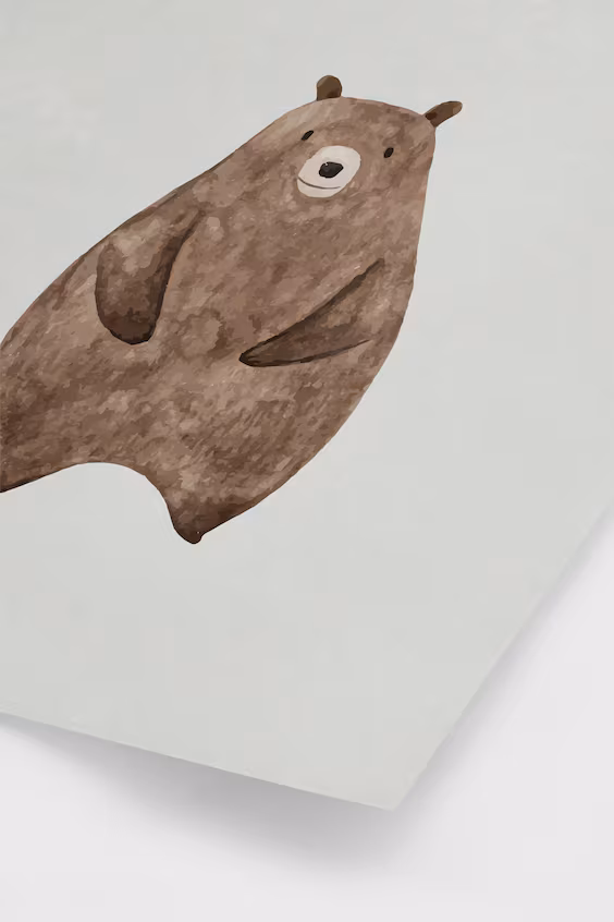 Постер маленький мишка