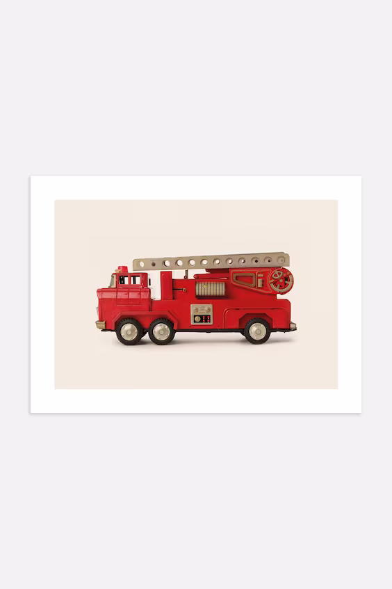 Плакат fire truck