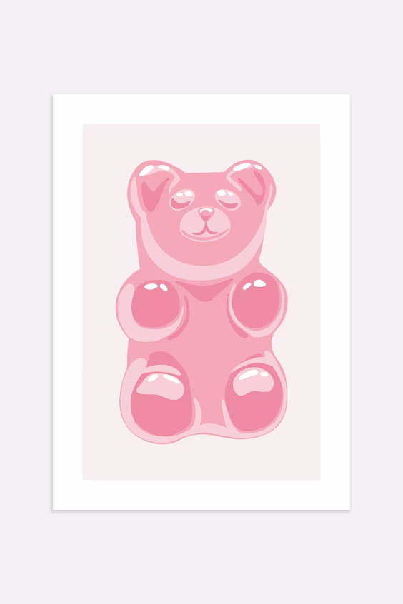 Плакат gummy bear