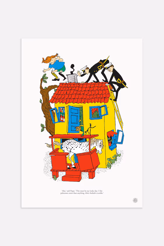 Постер pippi and the policemen