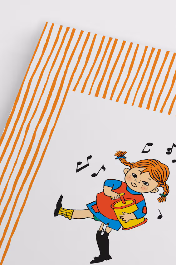 Постер pippi orange stripes