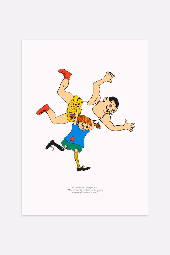 Постер pippi wrestling