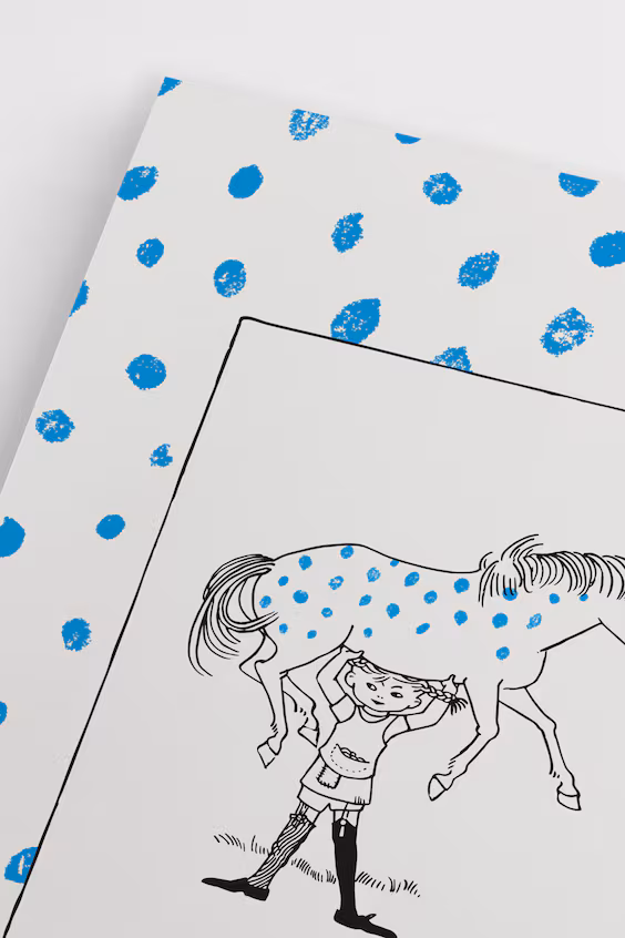 Постер pippi blue dots