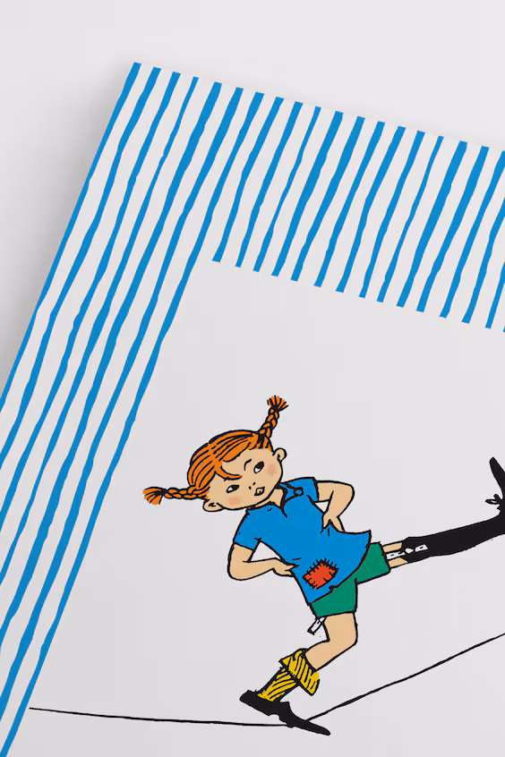 Постер píppi blue stripes