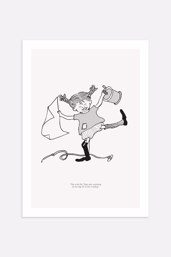 Плакат пеппи счастлива