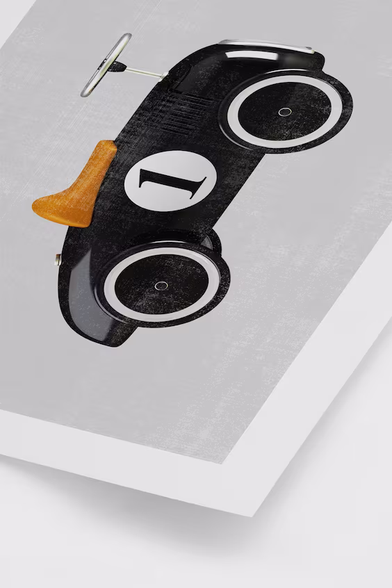 Постер игрушечная машинка