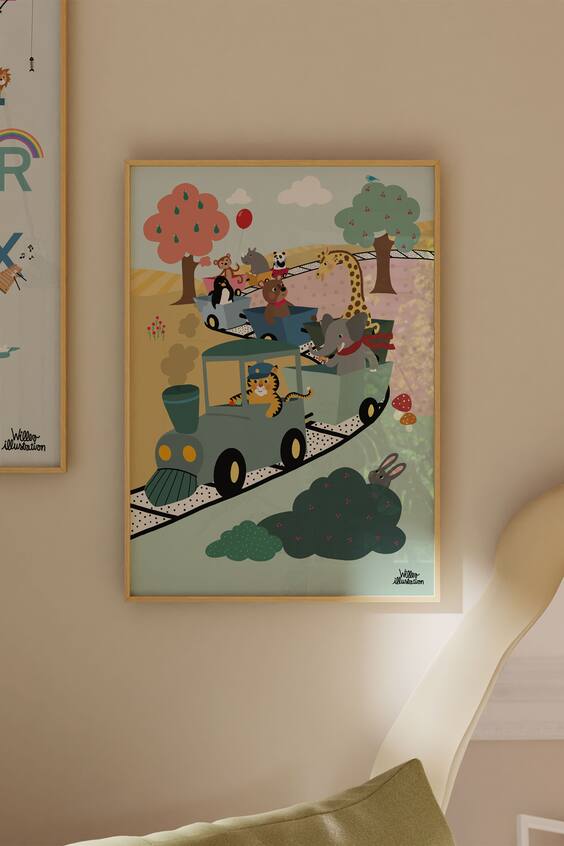 Willero illustrations - поезд приключений