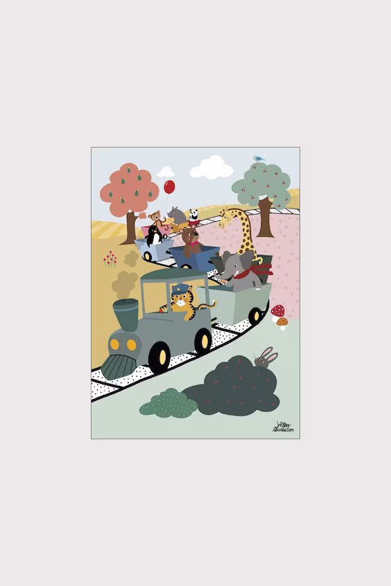 Willero illustrations - поезд приключений