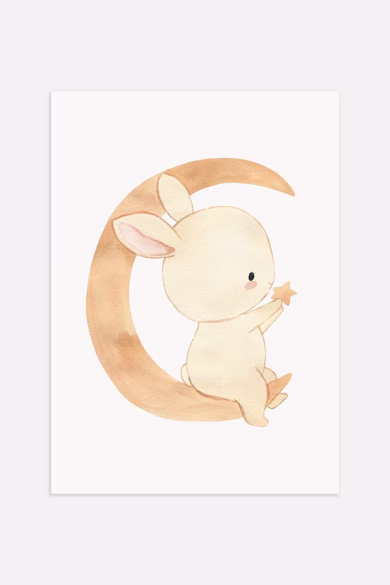 Постер bedtime bunny