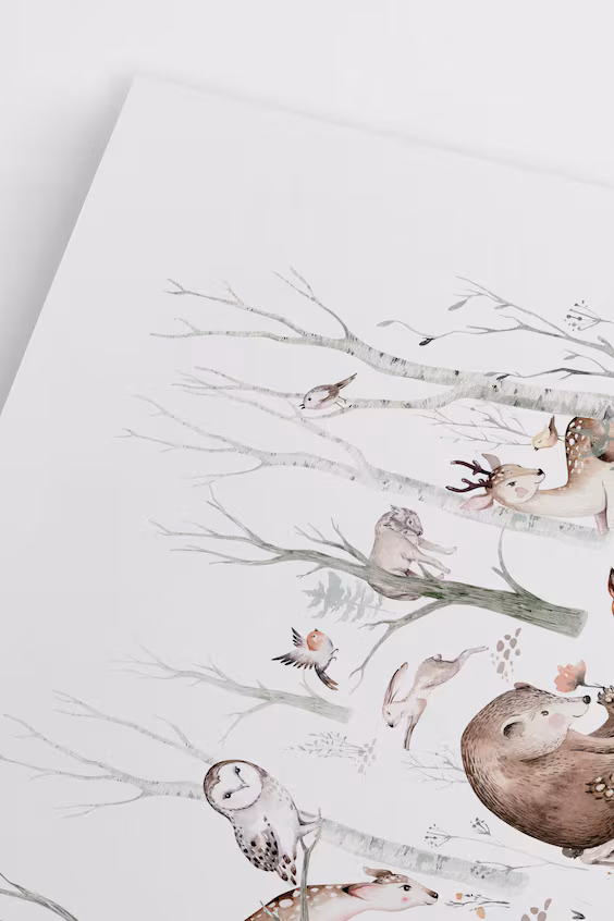 Постер лесные друзья