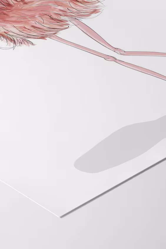 Мышь & перо - фламинго