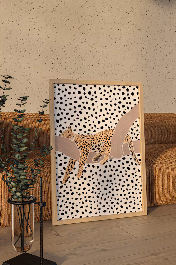 Sarah manovski - леопард спящий на полосках