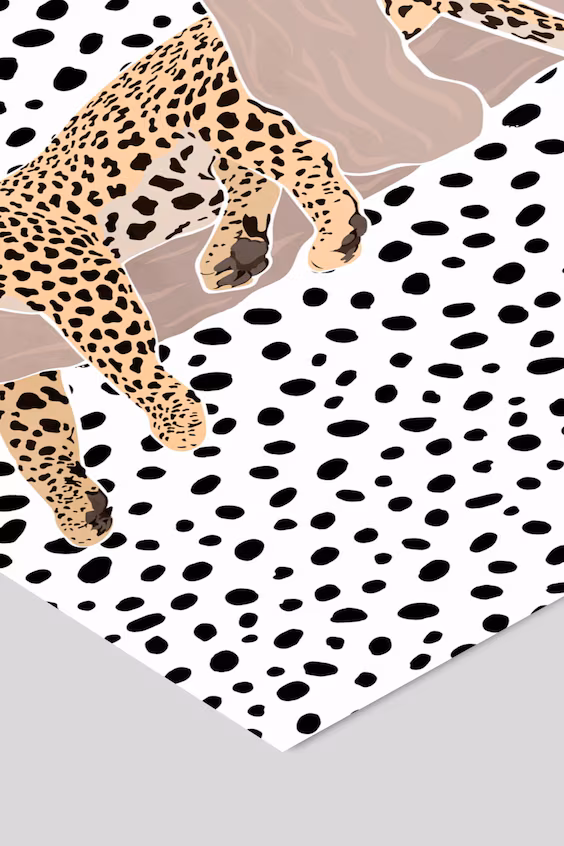 Sarah manovski - леопард спящий на полосках