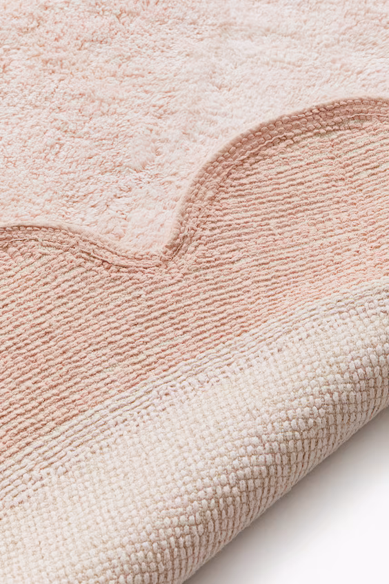 Ковер в форме цветка из хлопка