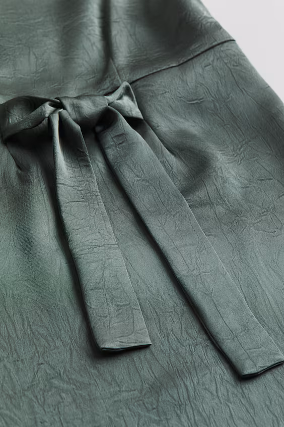 Платье-халат с завязками на спине