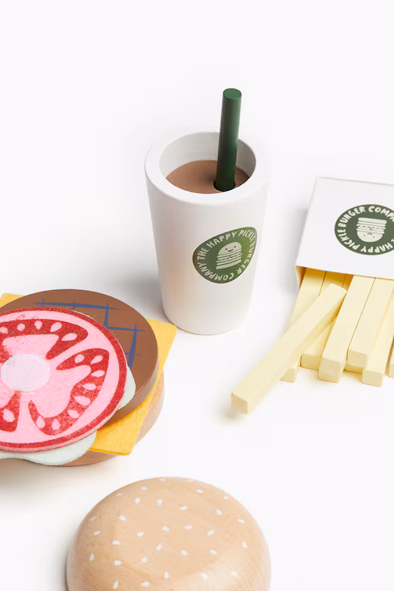 Conjunto игрушек из дерева