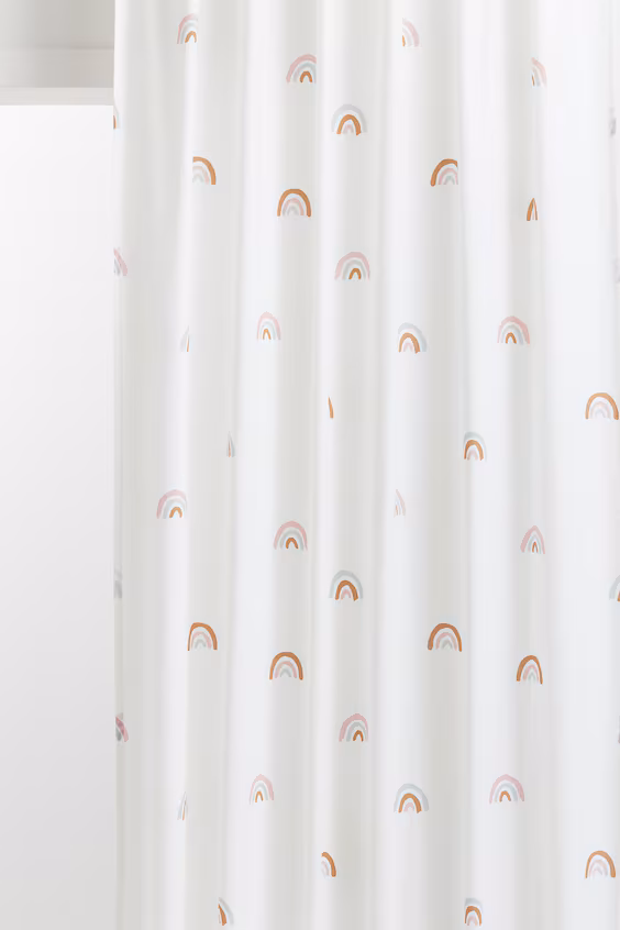 Набор из 2 занавесок с цветочным принтом из хлопка