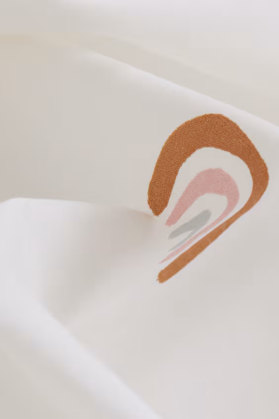 Набор из 2 занавесок с цветочным принтом из хлопка