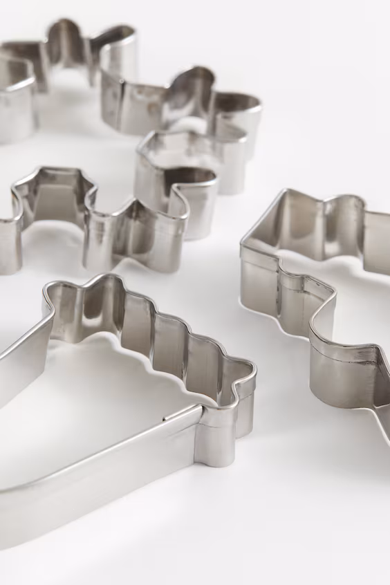 Набор из 3 металлических формочек для печенья