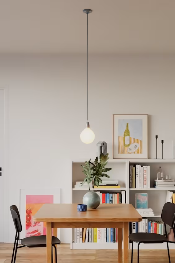 Потолочный светильник из порцелана с лампой