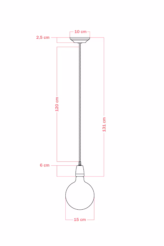 Потолочный светильник из порцелана с лампой