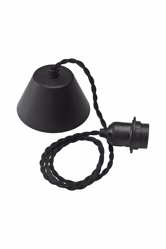 Комплект потолочного цветочного карниза с оплетенным кабелем 13см