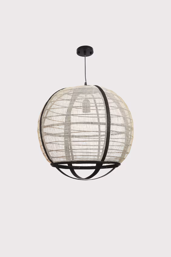 Подвесной светильник из льна