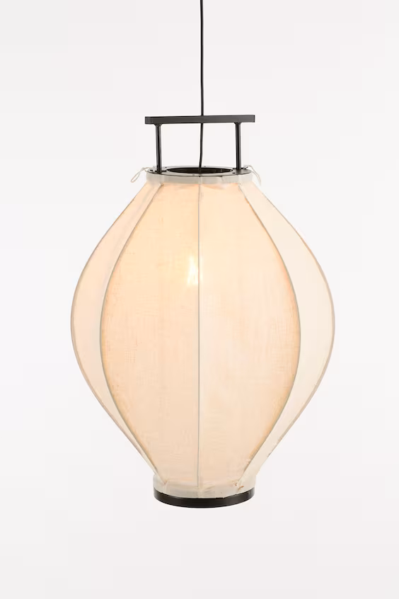 Подвесной светильник из льна