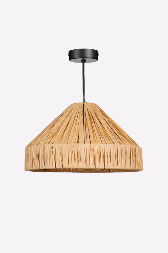 Подвесной светильник из райки