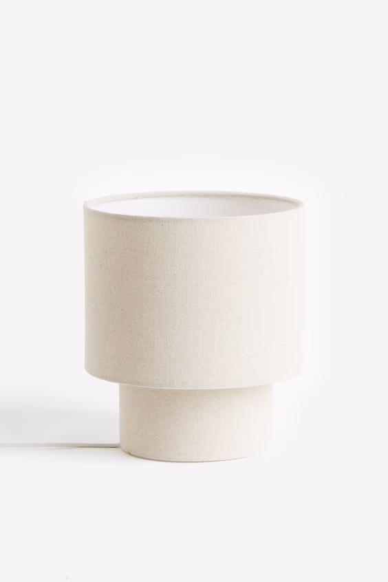 Настольная лампа малая в тканевом покрытии