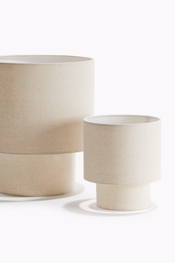 Настольная лампа малая в тканевом покрытии