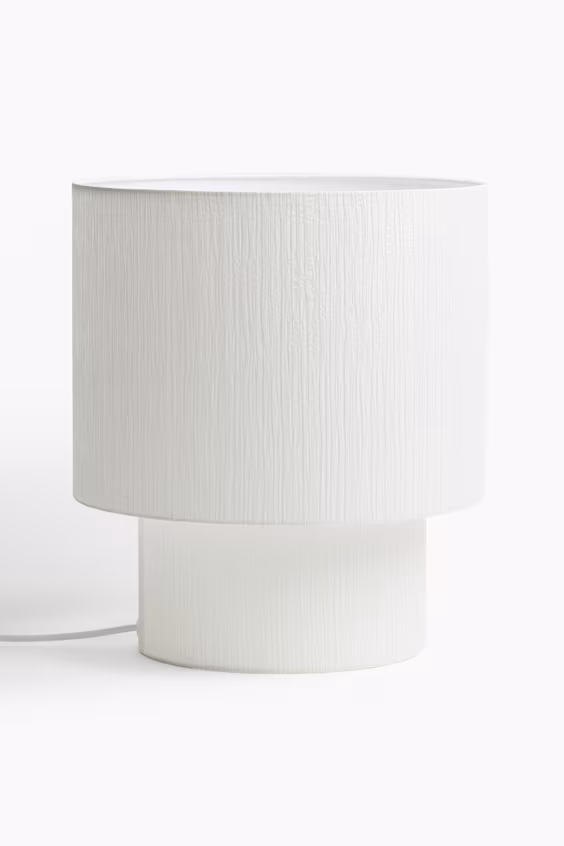 Настольная лампа большая в тканевом покрытии