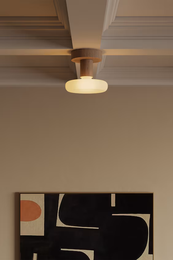 Бра/люстра из натуральной древесины