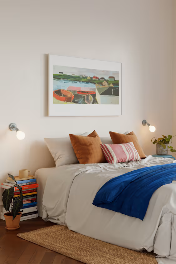 Набор из двух настенных фонарей из порцелана со светильником