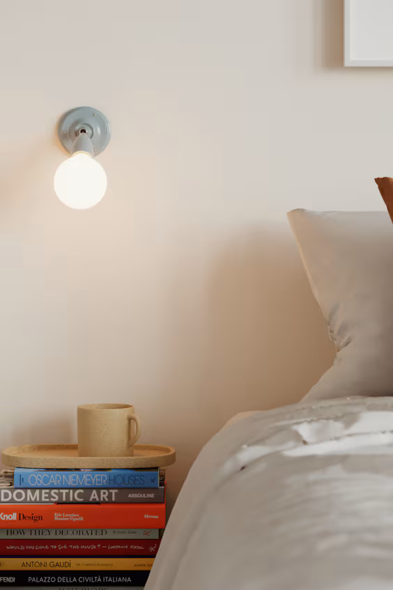 Набор из двух настенных фонарей из порцелана со светильником