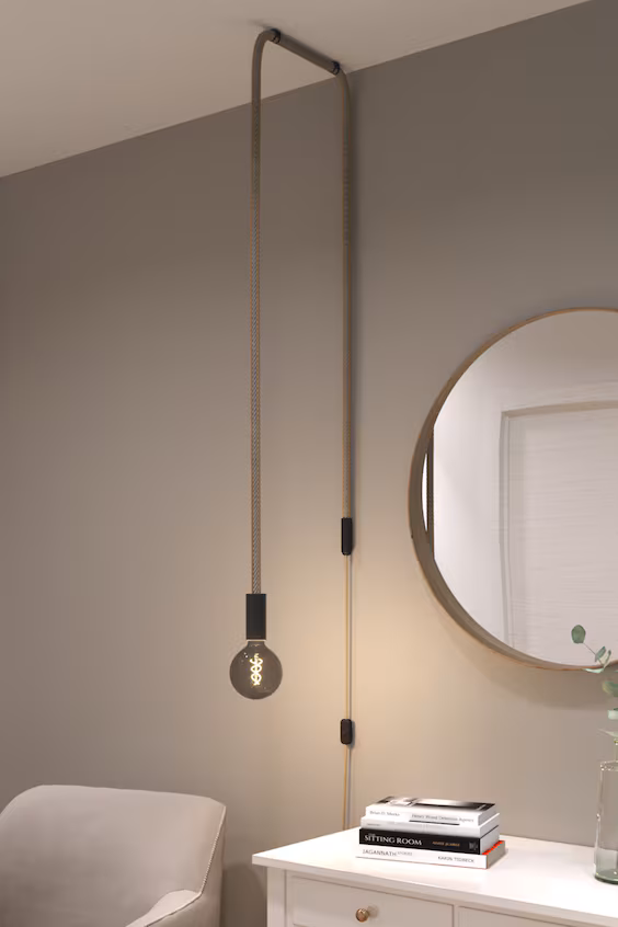 Настенный светильник snake со встроенной лампой