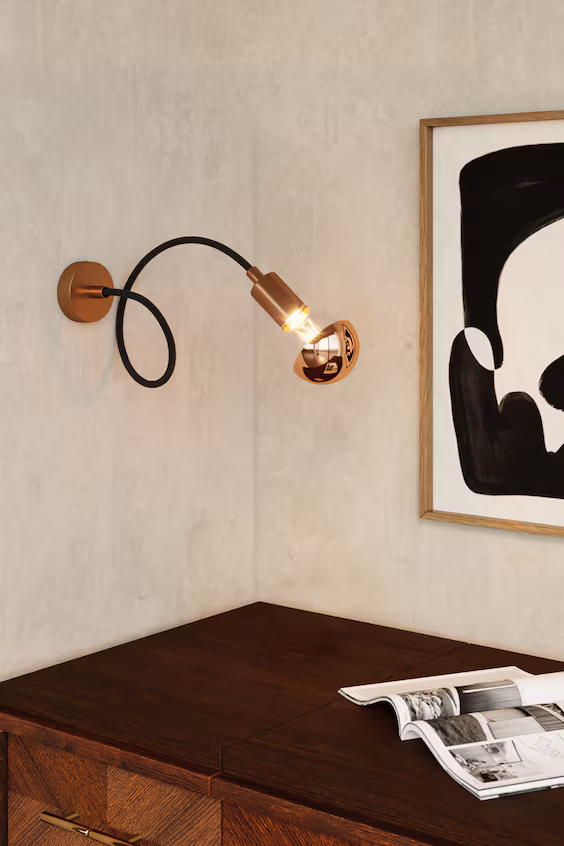 Настенный светильник flex metal со встроенной лампой