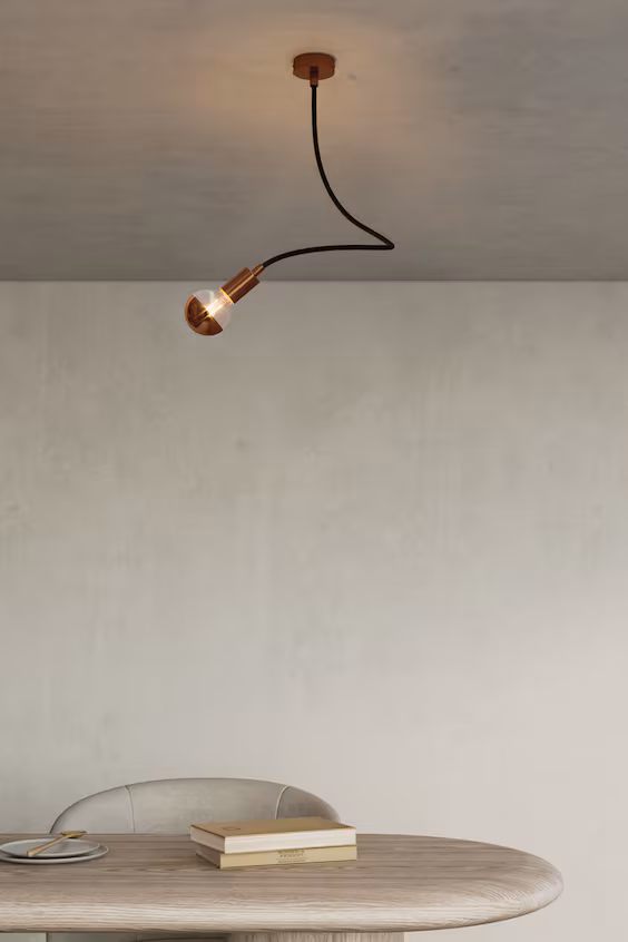 Настенный светильник flex metal со встроенной лампой