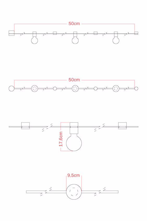 Настраиваемая установка с 3 лампами