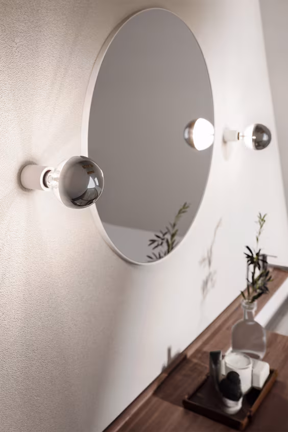 Набор из 2 настенных / потолочных светильников с металлическими лампами