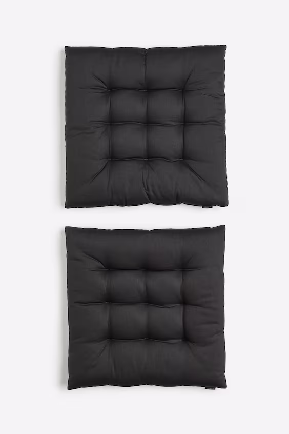 Набор из 2 подушек для стула из хлопка